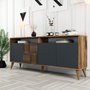Hanah Home Milan Consola Nogal y Antracita